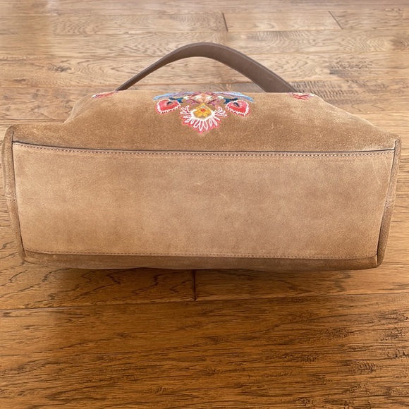 Johnny Was Embroidered Suede Bag - Picture 3 of 16